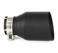 Embouts D'échappement Système D'échappement Voiture En Acier Inoxydable Noir 1 Pièce Embout Silencieux Sortie Bord Biseauté Accessoires Tuyau Modifiés Universels(54MM IN 101MM OUT)