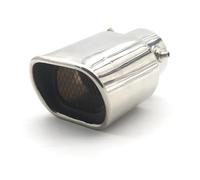Embouts D'Échappement Tube D'échappement En Acier Inoxydable Surface Polie Décoration De Voiture Embout Silencieux Carré Universel Tuyaux(Style B)