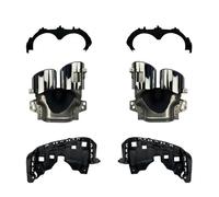 Embouts D'échappement Turbo Pour Pare-choc Arrière De Voiture Pour Mercedes Pour Benz GLA H247 GLA200 220 250 GLA35 GLA45 AMG Réaménagement 2020 +(200 220 250silver)