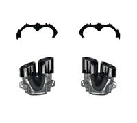 Embouts D'échappement Turbo Pour Pare-choc Arrière De Voiture Pour Mercedes Pour Benz GLA H247 GLA200 220 250 GLA35 GLA45 AMG Réaménagement 2020 +(GLA35 black)