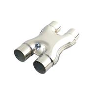 Embouts D'échappement Voiture 409 X-PIPE En Acier Inoxydable 2.5 "3" Système D'échappement Entrée/sortie Embout Silencieux Universel Connecteur Adaptateur À Quatre Voies