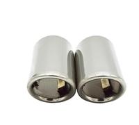 Embouts D'échappement Voiture Tuyaux De Silencieux D'échappement De Voiture Pour A3 A1 A4 B8 Q5(2pcs Silver)