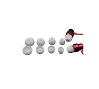 Embouts d'écouteurs en silicone pour chignon en bois Sennheiser CX 3.00 CX 5.00 Blanc