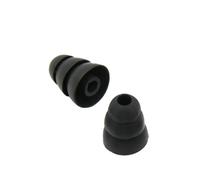 Embouts D'oreille 1 Paire 3, 8mm Noirs en Silicone Taille L | Triple Couche, Souples et Lisses, Accessoires pour Écouteurs, Remplacement des Coussinets Eille
