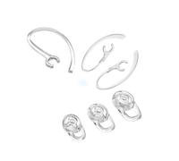 Embouts d'oreilles Embouts de Remplacement pour Plantronics Marque M155/2M165 pour Savor M1100 M100 M55 M28 M25 Wireless Earbuds (Trois Oreillettes + 2 Crochets d'oreille)