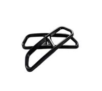 Embouts Embout De Pot D'échappement En Acier Inoxydable Pour A6 C7 2016-2018, Garniture De Protection, Cadre Décoratif Argenté Embout d'échappement pour voiture(Black)