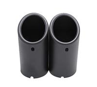 Embouts Embout d'échappement double Pour BMW E30/E36/E46/E90-E93/F30 320i/325i/328i, embout de silencieux, sifflet turbo Embout d'échappement pour voiture( 2pcs Matte Black)