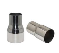 Embouts Embout d'échappement en acier inoxydable pour voiture, adaptateur droit, réducteur, tuyau soudé pour tuyau de silencieux d'échappement Embout d'échappement pour voiture(O.D 48mm-60mm)