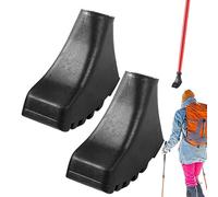 Embouts en caoutchouc pour baguettes, pointes en caoutchouc pour barres de randonnée | Conseils pour bâtons de randonnée multifonctions | 2 bâtons de randonnée en caoutchouc, protection du travail