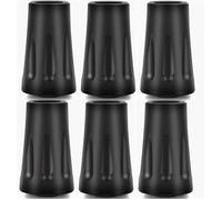 Embouts en Caoutchouc Universels pour Batons de Randonnee etCannes de Marche - Lot de 6 Protecteurs Anti-Derapants