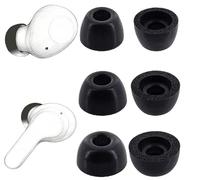 Embouts en mousse à mémoire de forme de rechange pour écouteurs JBL Vibe Beam/Vibe Beam 2/Vibe Buds/Vibe Buds 2/Tune 230NC/Tune Beam, noir