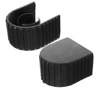 Embouts en Plastique Lot de 2, Noirs Échelle Télescopique | Protection Renforcée, Plastique Épais, pour Échelle de Maison et Couvreur, Aide au Transport, Accessoires D’extension
