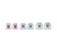 Embouts en silicone de rechange, taille S - L, 6 pièces, blanc