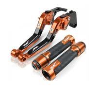 Embouts Guidon pour Duke Duke 390 250 200 125 Kit De Levier d'embrayage Pliable Réglable Poignée Frein Scooter(Orange2)