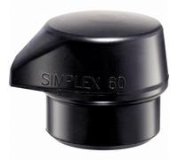Embouts HALDER SIMPLEX Caoutchouc chargé, noir, avec « pied intégré » - D=80 mm - 3202.280