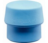 HALDER Tête de maillet à frappe amortie SIMPLEX d. de la tête 80 mm TPE-soft ...