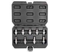 Embouts hexagonaux sur une douille de 55 mm, lot de 9 pièces.