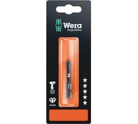 Wera 855/4 IMP DC Impaktor Bits SB PZ 2 05073961001 Embout pour vis cruciformes Pozidriv