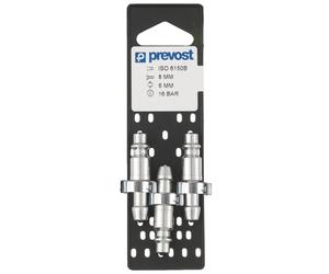 Embouts ISO B sur Plaque pour Tuyau 10mm lot de 3 Prevost
