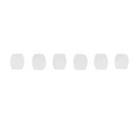 Embouts Jagwire Mini Tube Tops-Clear 6pcs Blanc