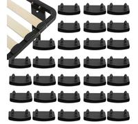 Embouts Lattes Pour Sommier Noir 54mm,30 Pièces Capuchons Lattes Pour Sommier Supports De Lattes De Lit En Plastique De Rechange Supports à Lattes Pour Rails LatéRaux pour Latte de Lit Embouts Lattes