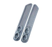 Embouts Lot de 2 silencieux d'échappement en caoutchouc ABS pour voiture, autocollants factices pour double tuyau d'échappement Embout d'échappement pour voiture( 2)