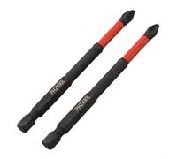 Embouts PH2 extra longs de 150 mm pour vis profondes (2 pièces de 90 mm) | Porte-embout magnétique PH2, profil cruciforme PH2, longueur 25 mm, idéal pour les vis standard, antidérapant