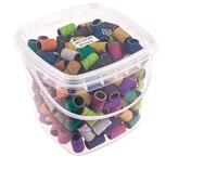 Embouts Ponceuse Manchons 200 pièces de grain for Nail Art avec 2 forets à ongles for accessoires manucure et pédicure(Mix 200pcs)
