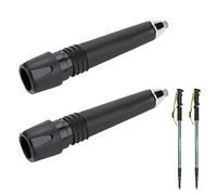 Embouts pour bâtons Marche,Pointe Baton de Marche,Embouts en Caoutchouc Protecteur Remplacement,Embouts Remplacement pour bâtons de randonnée,Acier au Carbone tungstène Portable (2 PCS)
