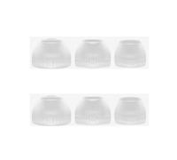 Embouts pour Sony WI-C400 WI-C300 C300 C400, Embouts Silicone pour écouteurs, Embouts de Remplacement pour écouteurs, Petite, Moyenne, Grande Taille (Blanc Transparent)