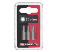 Embouts pour vis 6 pans creux - FACOM - EH104.J3 - Pack de 3 - Acier - 1/4'' - 6,35 mm