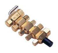 Laser Exhaust Technology Ensemble de clés pour bouchons de vidange 1580 10 carrés moteur et boîte