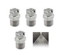 Embouts Pulvérisation Nettoyeur Haute Pression - Secteur Pointe Buse Rechange Accessoire en Acier Inoxydable Connecteur Fileté 1/4'' à Ouverture 65 Degrés 1,3mm, 4 Pièces