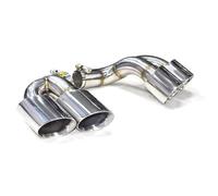 Embouts Silencieux 1 Paire De Tuyaux D'échappement Quad Pour BMW X6 E71 2009-2013 Embouts Noirs En Acier Inoxydable Buse Système Silencieux(Silver B)