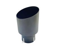 Embouts Silencieux 1 Pièces 89mm 101mm Voiture En Acier Inoxydable Système D'échappement Universel Tuyau Queue Gorge Simple Pointe Silencieux Droite(70mm-101mm)