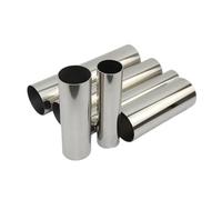 Embouts Silencieux D'échappement De Voiture En Acier Inoxydable 304 Soudé De 38 Mm, 51 Mm, 63 Mm Et 76 Mm Embout d'échappement pour voiture(76mm x 500mm)
