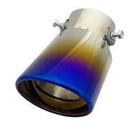 Embouts Silencieux Embout De Silencieux D'échappement Rond En Acier Inoxydable Modifié Pour Voiture Tuyau Arrière Chromé(A14 Roasted Blue)