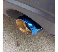 Embouts Silencieux Gorge Queue pour Mazda pour Cx30 2020 2021 2022 2023 Décoration Tuyau D'échappement Arrière Queue Buse Embout Silencieux Couvercle Garniture Voiture Queue Gorge(Blue 2 peices)