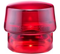 Halder Tête de maillet SIMPLEX 3206.060 en plastique dur Ø60 mm rouge 190 g