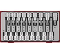 Embouts sur douilles Tx TT1 tray 1/2'' 18 pièces Teng Tools TTTX18