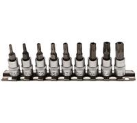 EMBOUTS TORX PERCES CARRE 1/4 CHROME VANADIUM