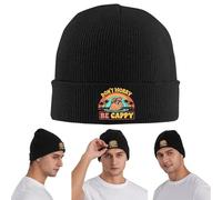 Embrace La Folie du Capybara Ne t’inquiète Pas Be cappy Bonnet tricoté Chaud Bonnet en Maille d’Hiver Bonnet Skullies Beanies Casquettes Hip hop pour Unisexe