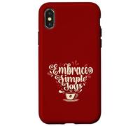 Embrace Simple Joys - Café Les câlins des plaisirs Simples Coque pour iPhone X/XS