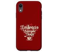 Embrace Simple Joys - Café Les câlins des plaisirs Simples Coque pour iPhone XR