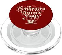 Embrace Simple Joys - Café Les câlins des plaisirs Simples PopSockets PopGrip pour MagSafe