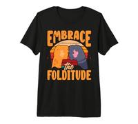 Embrace The Folditude Cat Lover Owner T-Shirt Haut de Gamme