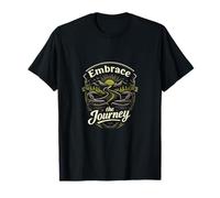 Embrace The Journey Badge de Motard Vintage T-Shirt