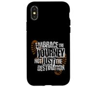 Embrace the Journey Boot - Hiking Trail Motivation Coque pour iPhone X/XS
