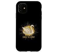 Embrace The Journey Kintsugi Origami Swan Japonais réparé Coque pour iPhone 11
