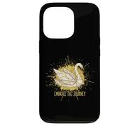 Embrace The Journey Kintsugi Origami Swan Japonais réparé Coque pour iPhone 13 Pro